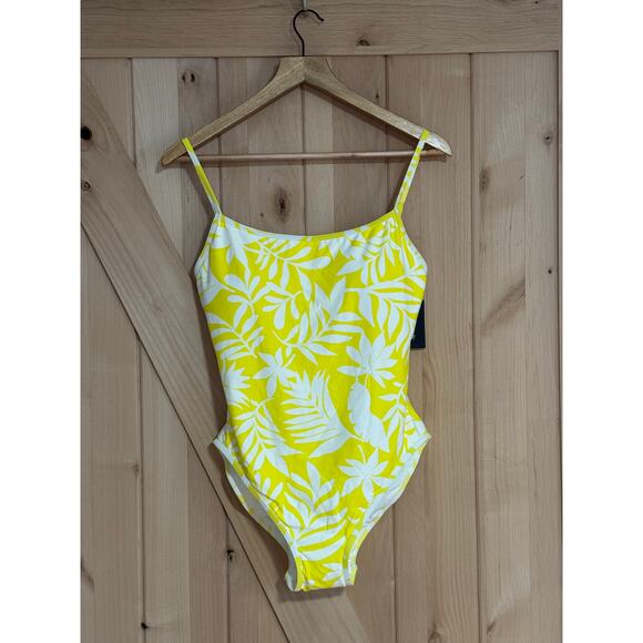 Kate Spade New York | NWT Yellow White Floral One Piece Swimsuit | Size XL - Picture 1 of 11